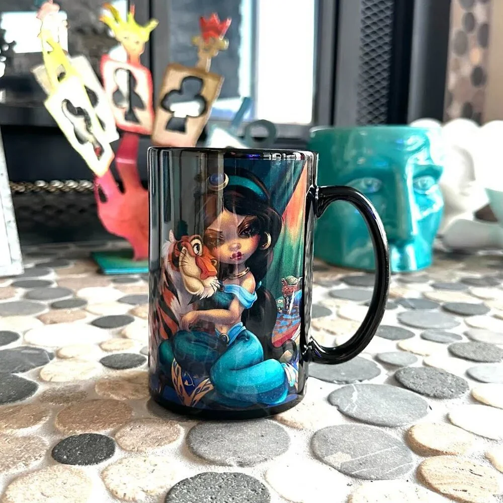 Disney Wonderground Gallery Jasmine Becket Griffith Coffee Mug Jasmine Rajah